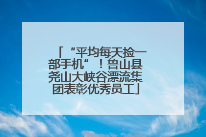 “平均每天捡一部手机”！鲁山县尧山大峡谷漂流集团表彰优秀员工