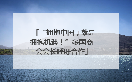“拥抱中国，就是拥抱机遇！”多国商会会长呼吁合作