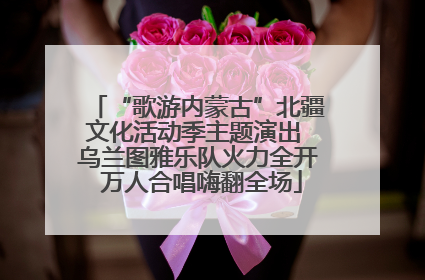 “歌游内蒙古”北疆文化活动季主题演出 乌兰图雅乐队火力全开 万人合唱嗨翻全场