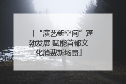 “演艺新空间”蓬勃发展 赋能首都文化消费新场景