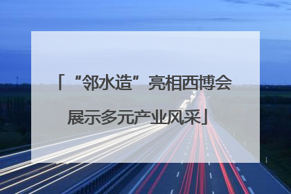 “邻水造”亮相西博会 展示多元产业风采