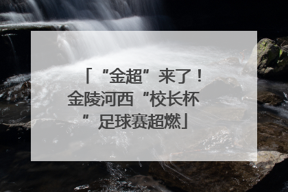 “金超”来了！金陵河西“校长杯”足球赛超燃