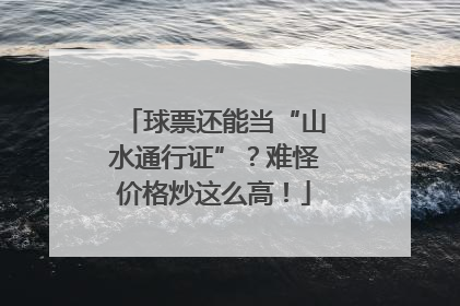 球票还能当“山水通行证”？难怪价格炒这么高！