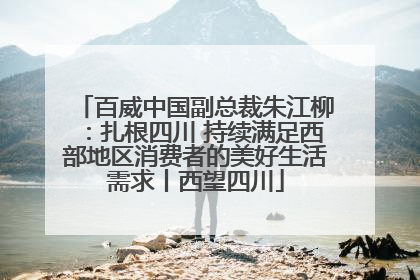 百威中国副总裁朱江柳：扎根四川 持续满足西部地区消费者的美好生活需求丨西望四川