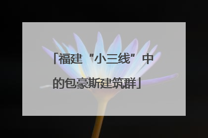 福建“小三线”中的包豪斯建筑群