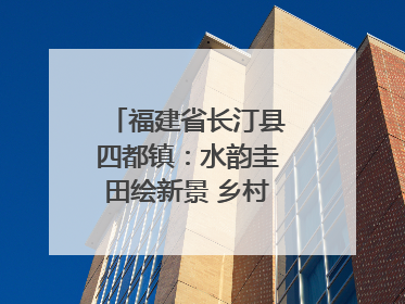 福建省长汀县四都镇：水韵圭田绘新景 乡村振兴谱华章