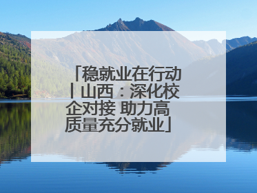 稳就业在行动丨山西：深化校企对接 助力高质量充分就业