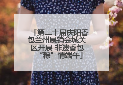 第二十届庆阳香包兰州展销会城关区开展 非遗香包“粽”情端午