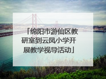 绵阳市游仙区教研室到云凤小学开展教学视导活动