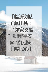 临沂刘店子派出所：“邻家义警”织密平安网 警民携手暖民心