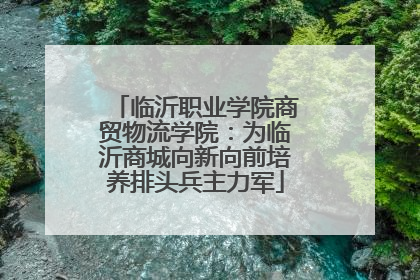临沂职业学院商贸物流学院：为临沂商城向新向前培养排头兵主力军