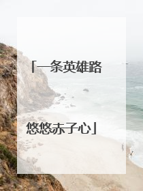 一条英雄路 悠悠赤子心