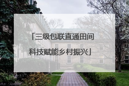 三级包联直通田间 科技赋能乡村振兴