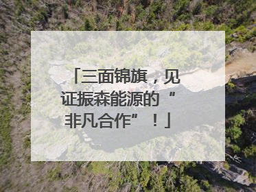 三面锦旗，见证振森能源的“非凡合作”！
