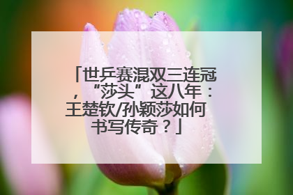世乒赛混双三连冠，“莎头”这八年：王楚钦/孙颖莎如何书写传奇？