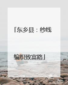 东乡县：纱线编织致富路