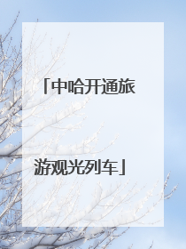 中哈开通旅游观光列车