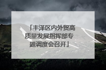 丰泽区内外贸高质量发展指挥部专题调度会召开