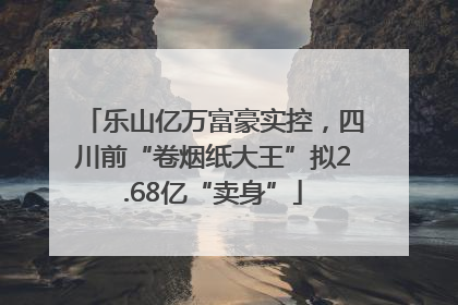 乐山亿万富豪实控，四川前“卷烟纸大王”拟2.68亿“卖身”