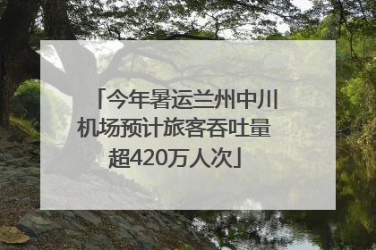 今年暑运兰州中川机场预计旅客吞吐量超420万人次