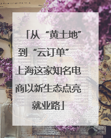 从“黄土地”到“云订单” 上海这家知名电商以新生态点亮就业路