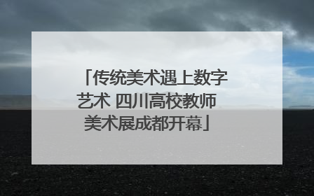 传统美术遇上数字艺术 四川高校教师美术展成都开幕