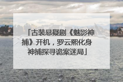 古装悬疑剧《魅影神捕》开机，罗云熙化身神捕探寻诡案迷局