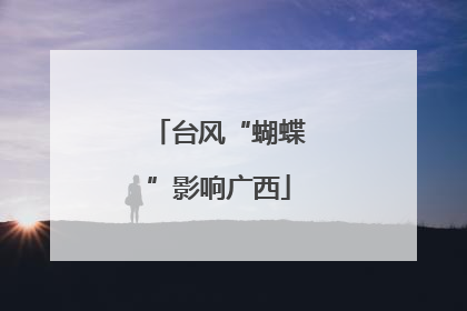 台风“蝴蝶”影响广西