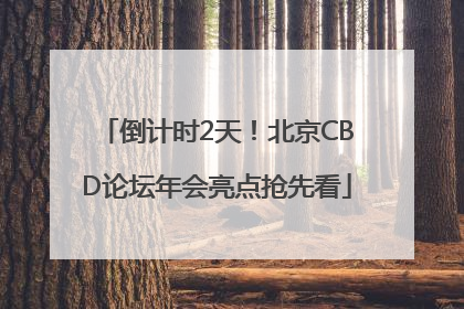 倒计时2天！北京CBD论坛年会亮点抢先看