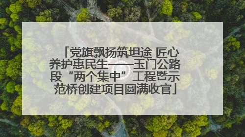 党旗飘扬筑坦途 匠心养护惠民生——玉门公路段“两个集中”工程暨示范桥创建项目圆满收官