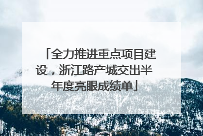 全力推进重点项目建设，浙江路产城交出半年度亮眼成绩单