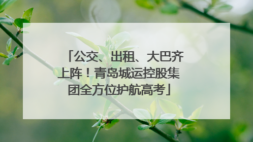 公交、出租、大巴齐上阵！青岛城运控股集团全方位护航高考