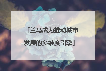 兰马成为推动城市发展的多维度引擎