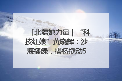 北疆她力量｜“科技红娘”黄晓辉：沙海播绿，搭桥撬动5.3亿研发