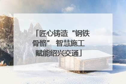 匠心铸造“钢铁骨骼” 智慧施工赋能绍兴交通