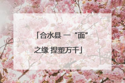 合水县 一“面”之缘 捏塑万千
