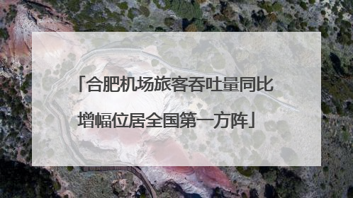 合肥机场旅客吞吐量同比增幅位居全国第一方阵