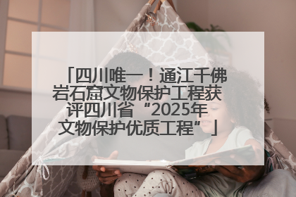 四川唯一！通江千佛岩石窟文物保护工程获评四川省“2025年文物保护优质工程”