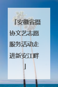 安徽省摄协文艺志愿服务活动走进新安江畔