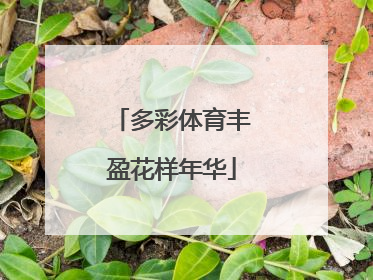 多彩体育丰盈花样年华