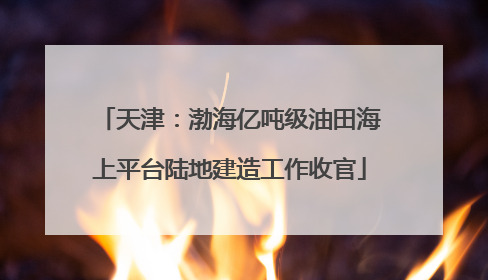 天津：渤海亿吨级油田海上平台陆地建造工作收官