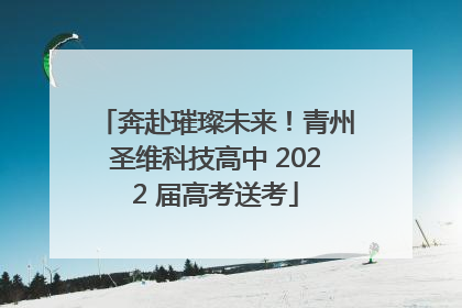 奔赴璀璨未来！青州圣维科技高中 2022 届高考送考
