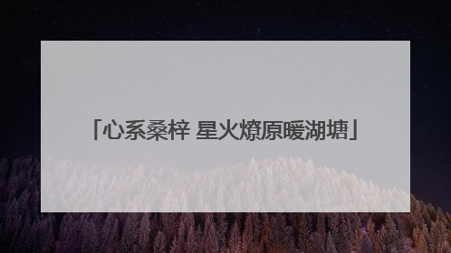 心系桑梓 星火燎原暖湖塘