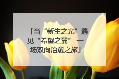 当“新生之光”遇见“希望之翼” 一场双向治愈之旅