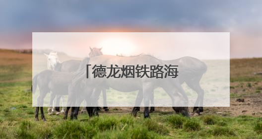 德龙烟铁路海铁联运跨省新通道全线贯通