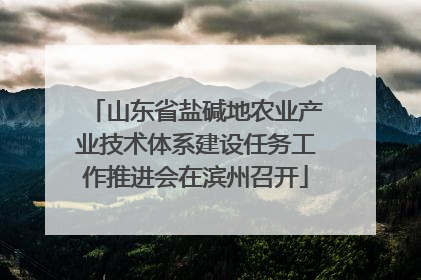 山东省盐碱地农业产业技术体系建设任务工作推进会在滨州召开