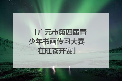 广元市第四届青少年书画传习大赛在旺苍开赛