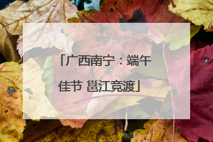 广西南宁：端午佳节 邕江竞渡
