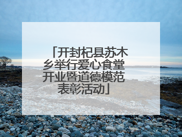 开封杞县苏木乡举行爱心食堂开业暨道德模范表彰活动