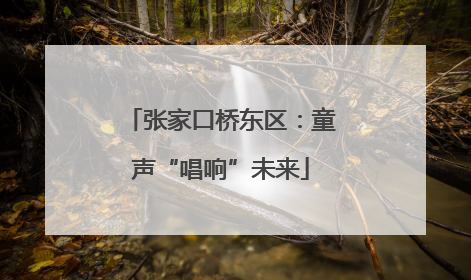 张家口桥东区：童声“唱响”未来